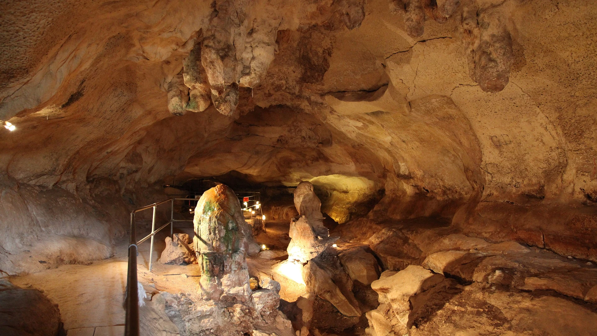 The entrance to Ghar Dalam prehistoric cave near Birzebbuga in southern Malta