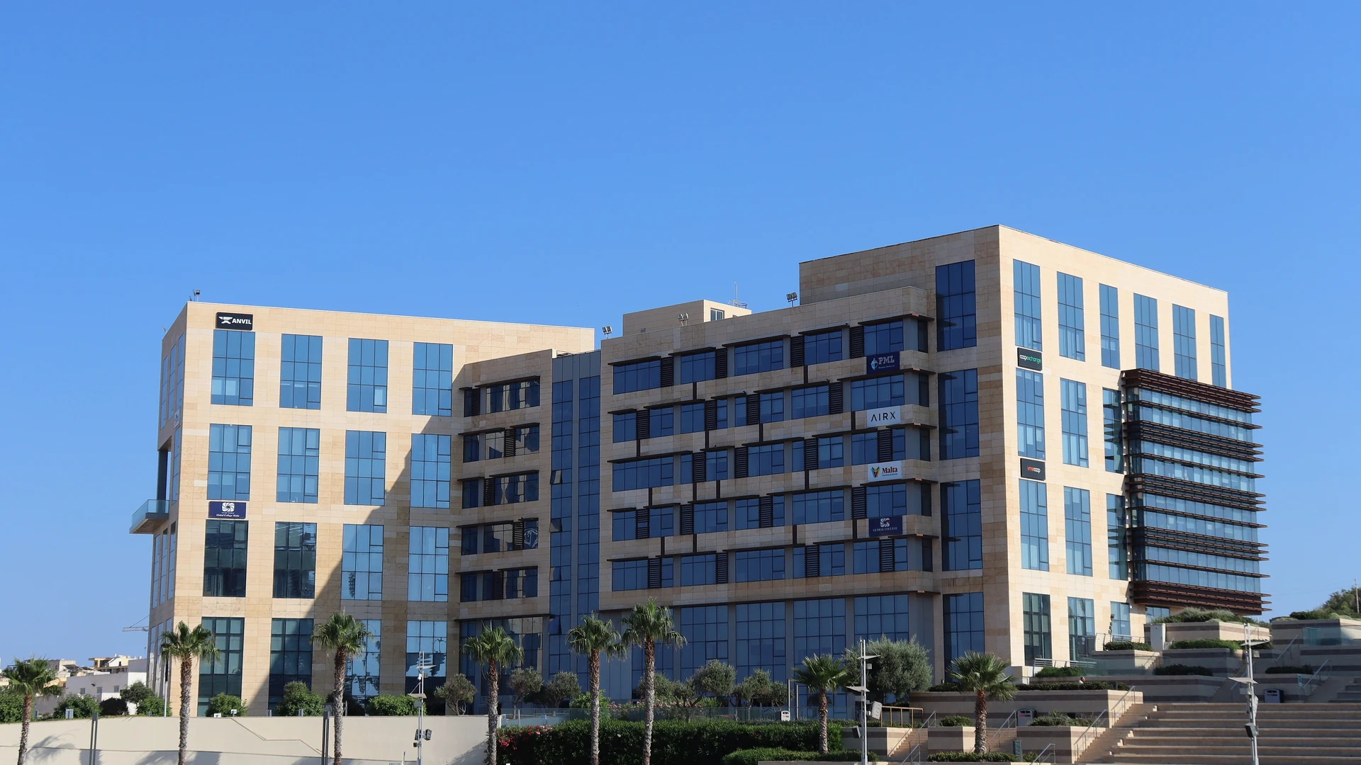 Office buildings at SmartCity Malta in Kalkara